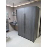 Häcker Concept 130 Uno Graphite Micro Kitchen with Pocket Doors