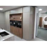 Häcker Porto Natural Umber and Wood Veneer Full Height Display Kitchen