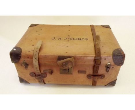 An old leather trunk 