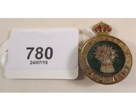 An enamel Womens Land Army badge 