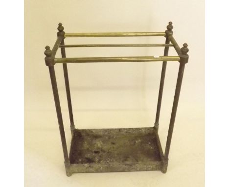 A brass stick stand