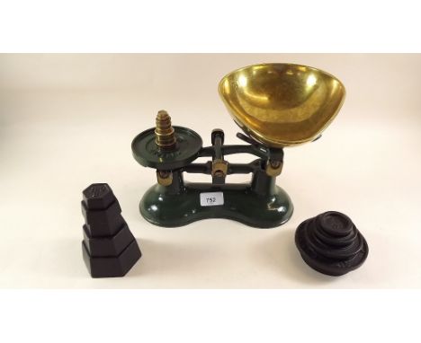 A set of scales and weights 