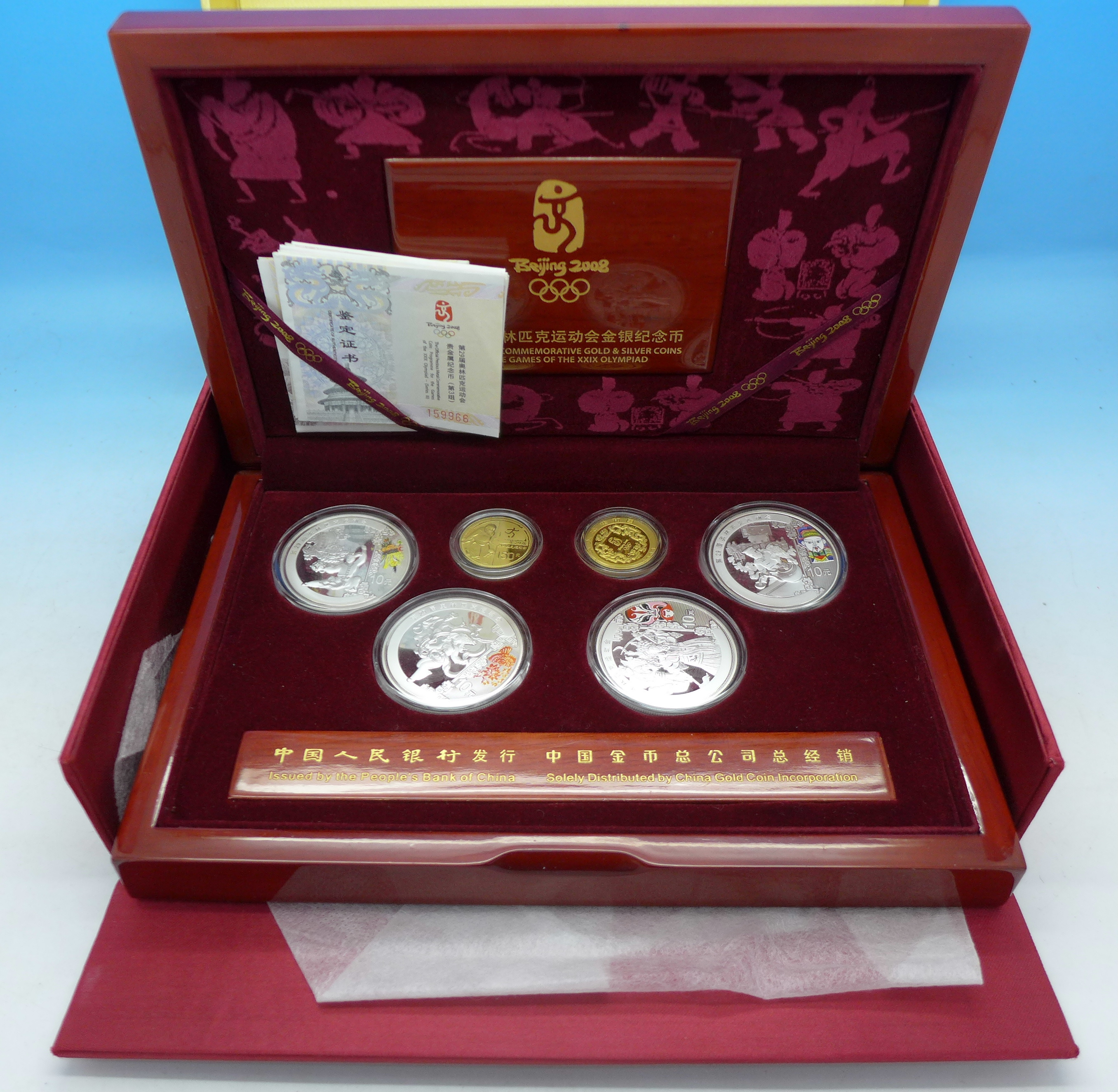 Beijing Olympics 2008, The Official Commemorative Gold & Silver Coins ...