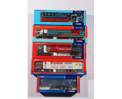 Corgi 1:50 scale diecast model vehicles models including: CC12004 MAN Flatbed Trailer with Container Load ARR Craib Transport
