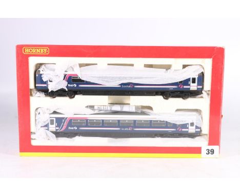 Hornby OO gauge model railways R2695 train pack Class 156 156465 Blue First Scotrail, numbers 57465 and 52465, boxed 