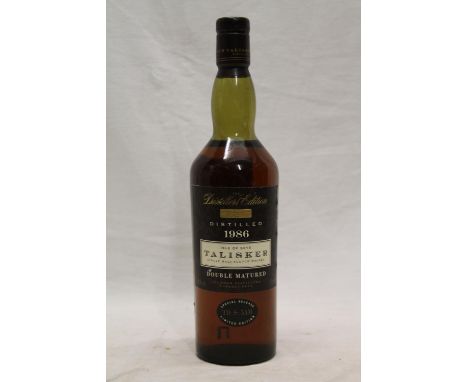 TALISKER 1986 The Distillers Edition double matured single malt Scotch whisky, limited edition special release TD-S:5AM, 45.8