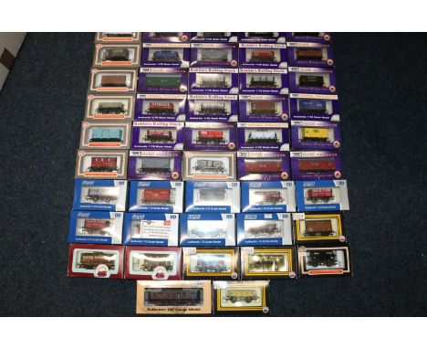 Dapol OO gauge model railways rolling stock including: Distillers Co salt van; Robert Stark wagon; Charles Wilson wagon; etc.