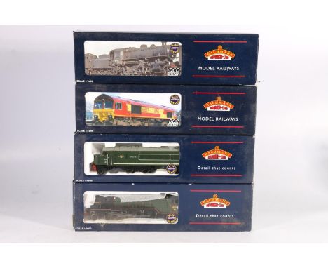 Four Bachmann Branchline OO gauge model railways locomotives including 32555 4-6-0 Class A1 Kestrel tender locomotive 60130 B