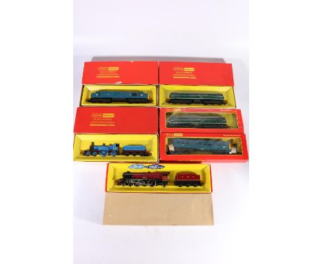Hornby OO gauge model railway locomotives including: R158 locomotive M79632; R258 4-6-2 Princess Elizabeth tender locomotive 