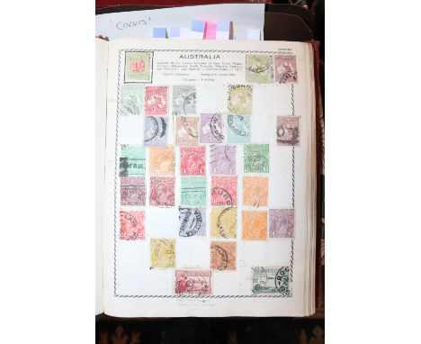 Good old collection of used world stamps from 1840 onwards including QV 1d penny black, near four margin FC red MC cancel, pe