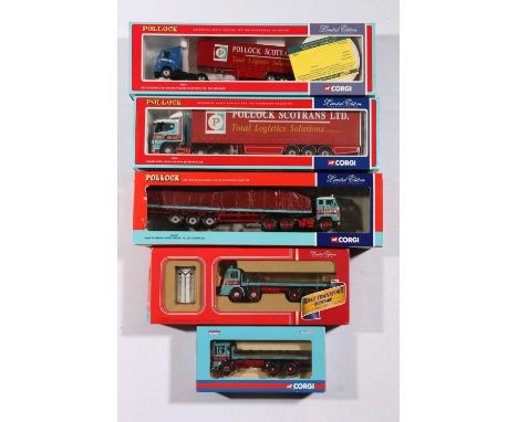 Corgi 1:50 scale diecast model vehicles models including: CC75205 ERF EC Series Curtainside Pollock Scotrans Ltd Musselburgh;