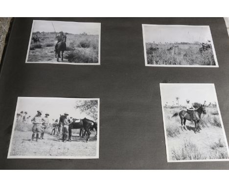 Two photograph albums containing photographs compiled by Col and Mrs Friar including many of India interest, photographs incl