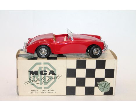 V Models (Victory Industries) MGA Series MG sports car, 1/18th electric scale model, boxed.&nbsp; 