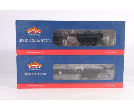 Bachmann Branchline DCC OO gauge model railways 31086 4-4-0 3200 Earl Class tender locomotive 9017 BR black and 31127 2-8-0 3