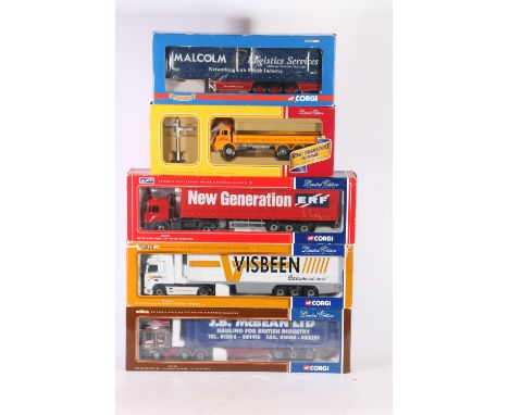 Corgi 1:50 scale diecast model vehicles models including: CC12701 ERF ECS Curtainside ERF The New Generation; CC13205 DAF XF 