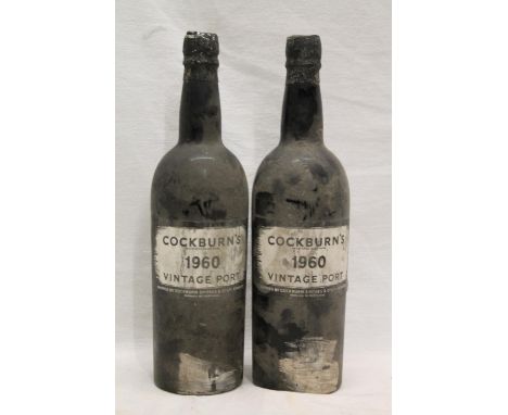 Two bottles of COCKBURN'S 1960 vintage port, (2). 