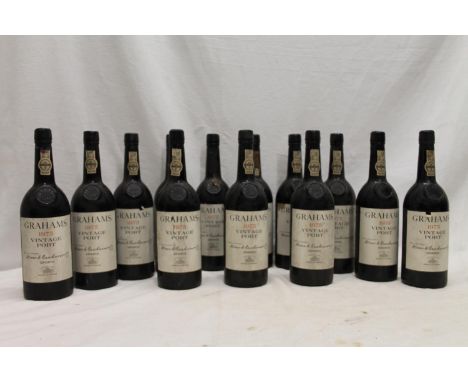 Thirteen bottles of GRAHAMS 1975 vintage port, (13). 