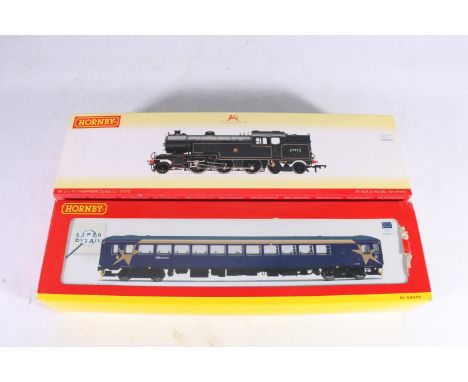 Two Hornby DCC Ready OO gauge model railways locomotives including R2758 Class 153 DMU diesel railcar 153359 Arriva Trains No