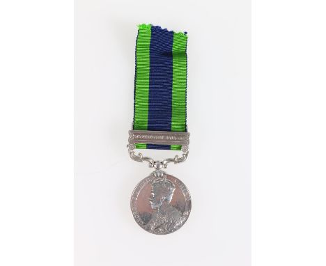 Medal of 6291 Naik Ganga Datt of the 2nd Kyber Rifles, comprising George V (Kaisar-i-Hind 1910-30 type) Indian General Servic