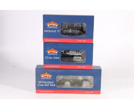Bachmann Branchline DCC OO gauge model railways 31976 Class 3MT 2-6-2 tank locomotive 82005 BR green, 31636 Class 64xx 0-6-0 