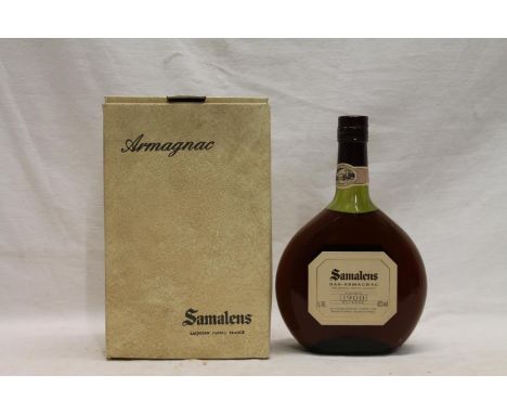 SAMALENS Bas Armagnac Vintage 1900 Millesime, "mis sous verre en 1957", 42% abv 70cl, boxed.&nbsp; 