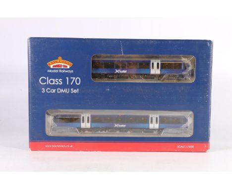 Bachmann Branchline OO gauge model railways 32467 Class 170/4 three-car DMU set, Transport Scotland Saltire Livery, number 56