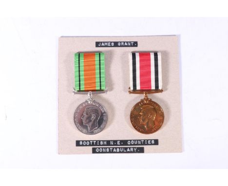 Medals of Special Constable James Grant of the Scottish North Eastern Counties Constabulary, comprising George VI (FID DEF 19