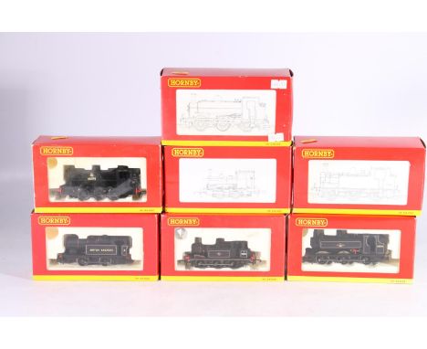 Hornby OO gauge model railways locomotives including R2165A 0-6-0 Terrier locomotive 3270 BR black, R2245 0-4-0T Industrial l