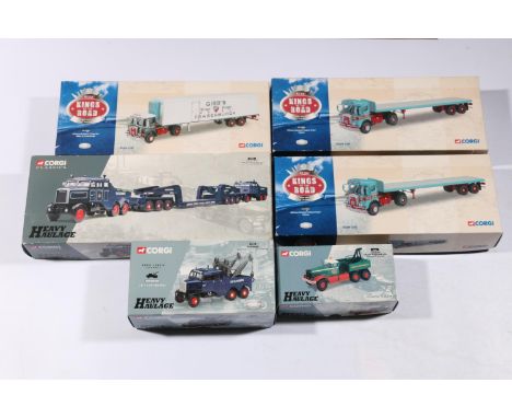 Corgi 1:50 scale diecast model vehicles models including: 17701 2 Scammell Constructors and a 24 Wheel Low Loader set Pickfor