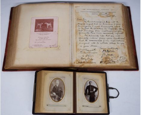 Suffragette interest Edwardian scrapbook relating to Inspector Scantlebury, who was part of the House of Commons Police, incl