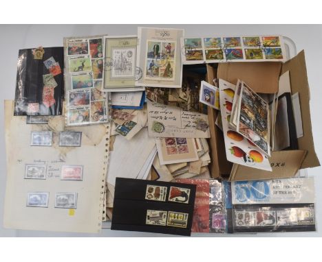 A very large accumulation of GB and world stamps, first day covers, covers and philatelic material loose, on stock cards, in 