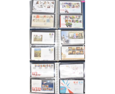 A collection of modern GB first day covers in five very full Lindner albums with sleeves to 2019.