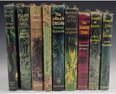 [Burma/Malaya] Jungle Green by Arthur Campbell 1953, Spearhead in Malaya by Morgan 1959, Branch Line to Burma 1958, The Green