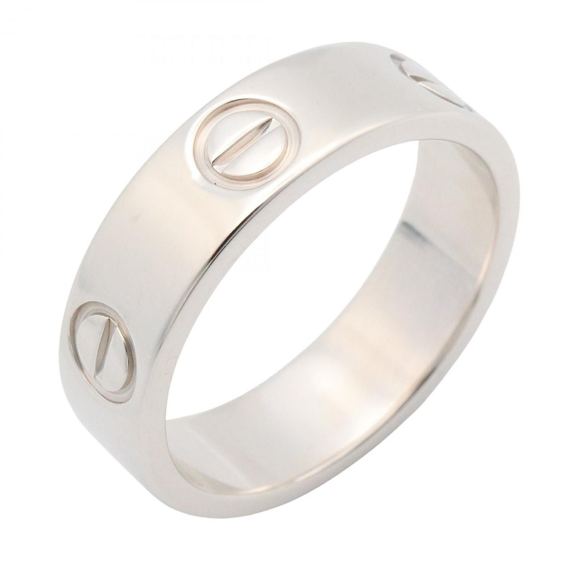 Cartier Love Ring, 18K White Gold, Silver, for Men and Women, B4084700