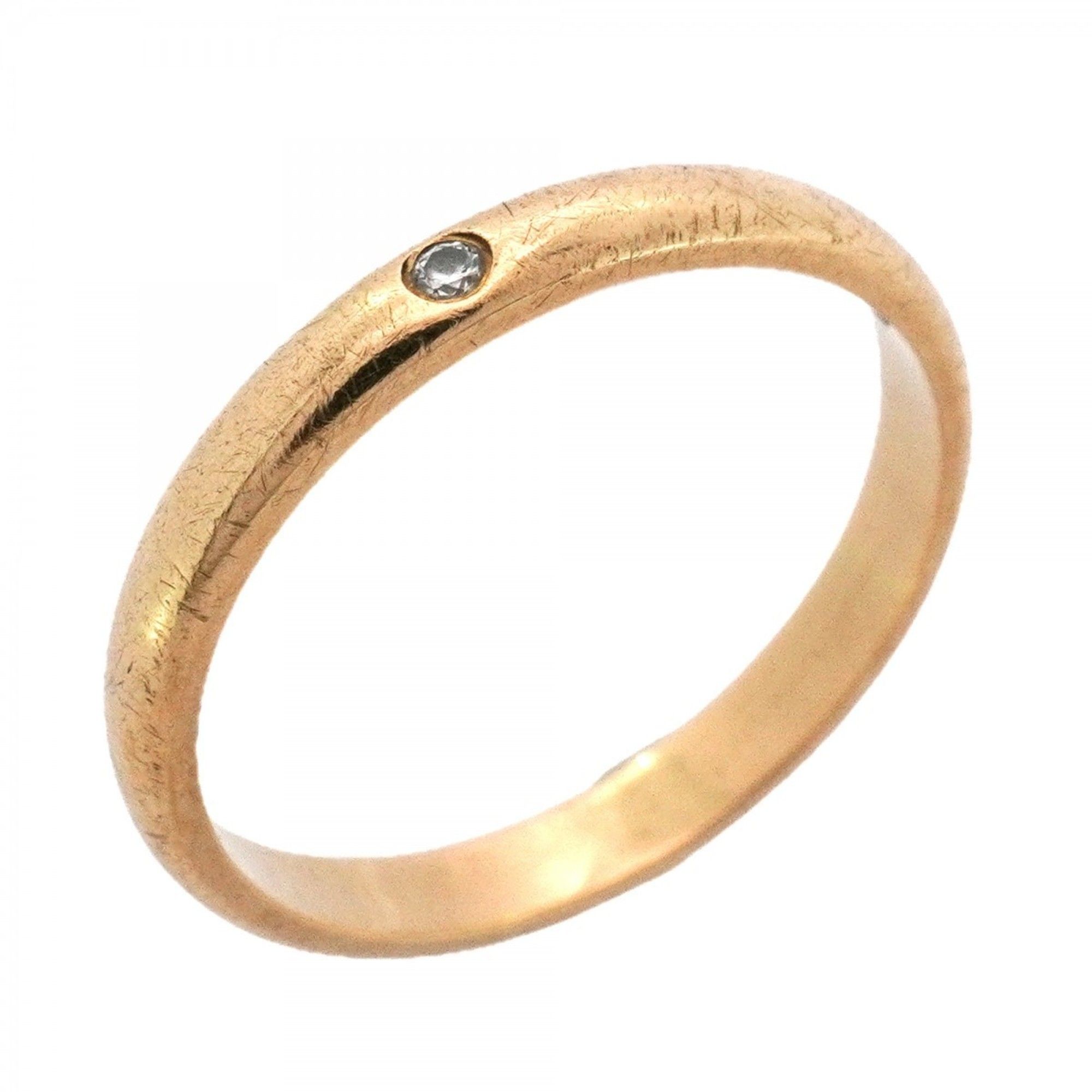 Cartier Classic Ring 1PD 18KYG Yellow Gold Diamond #49 Women's