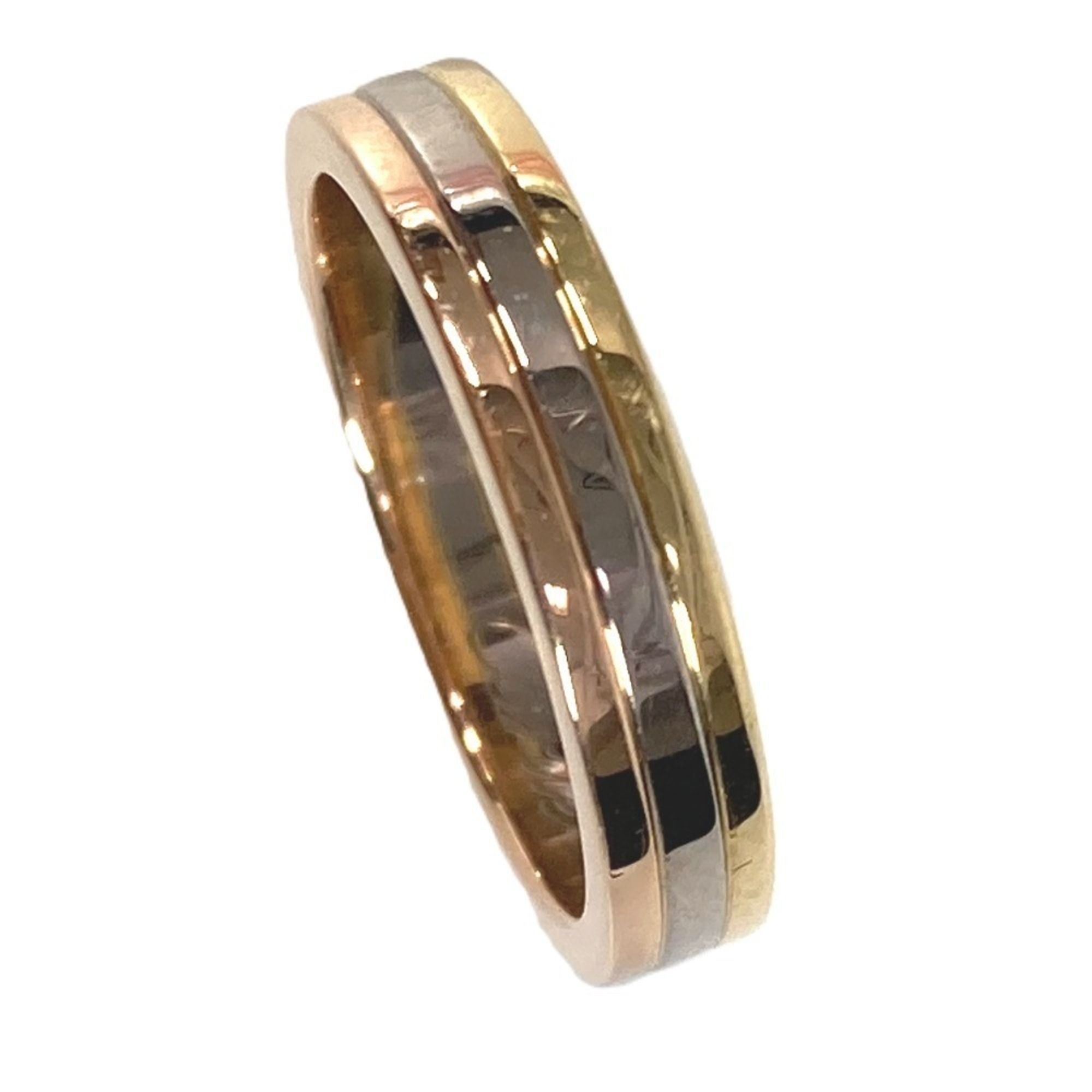 CARTIER Trinity Wedding Vendôme Accessory Jewelry 18K Gold Ring for Women in and Silver