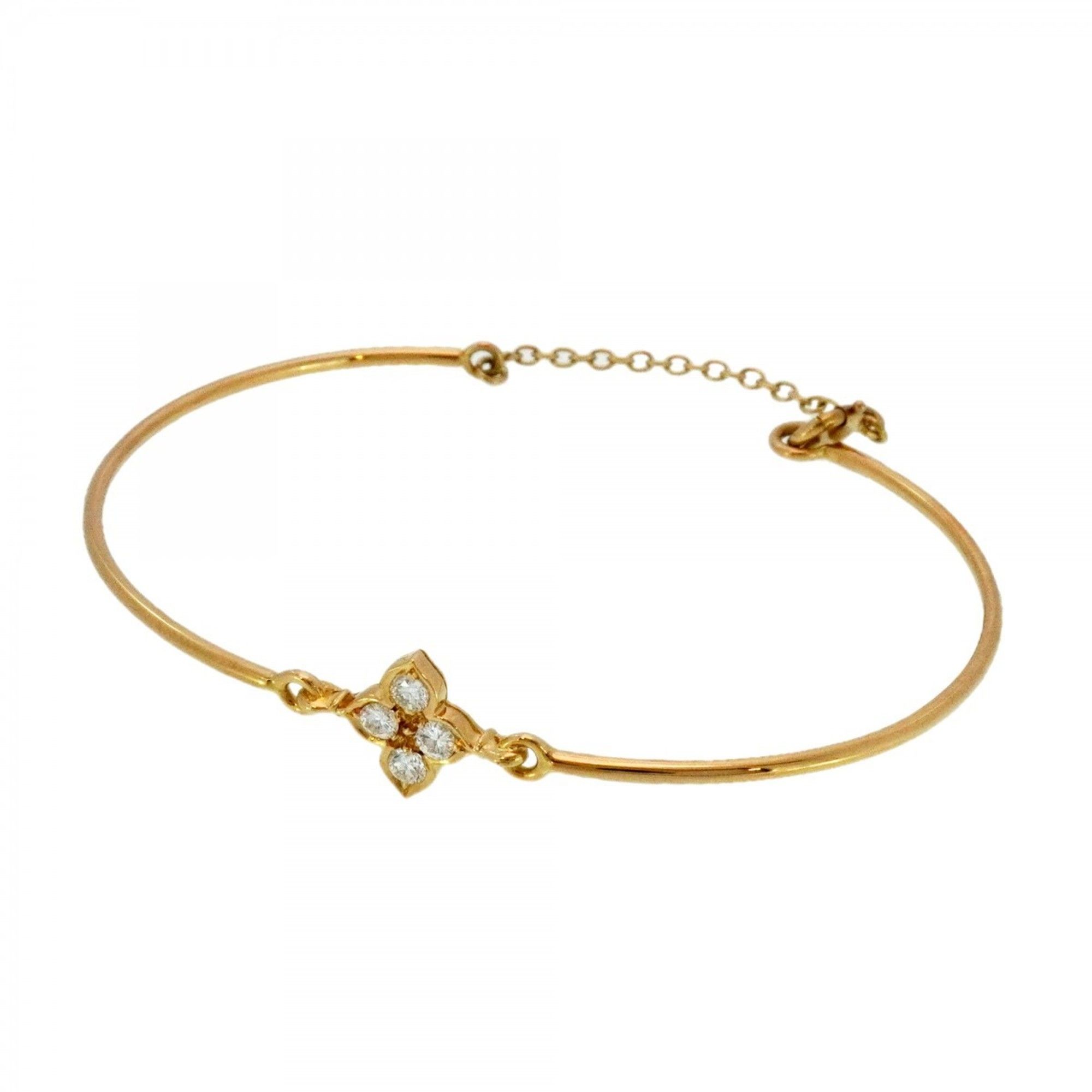 Cartier Hindu Bangle 4PD 18KYG Yellow Gold Diamond Women's