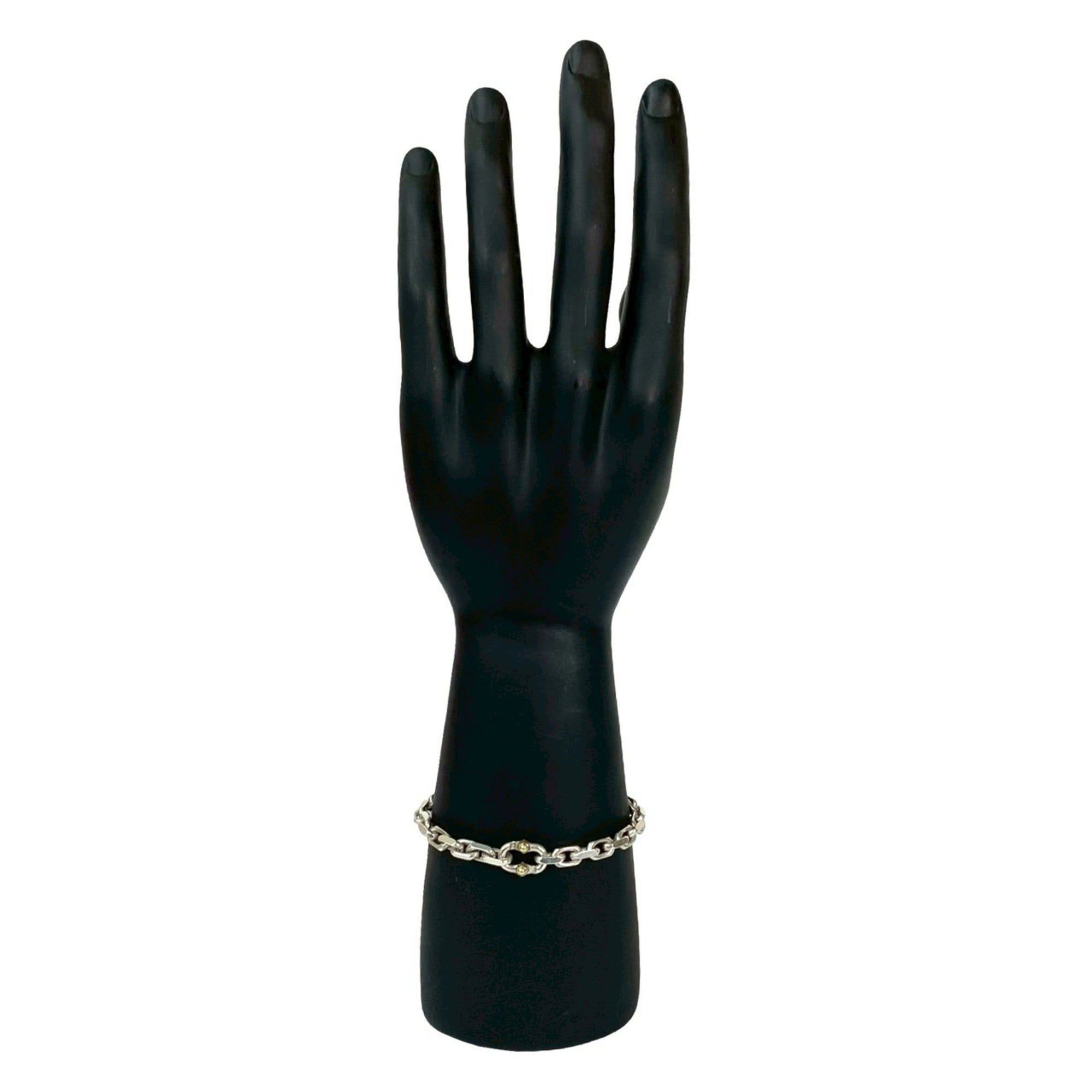 TIFFANY & Co. Tiffany Makers Bracelet in 925 Sterling Silver and 18K Yellow Gold, 58664