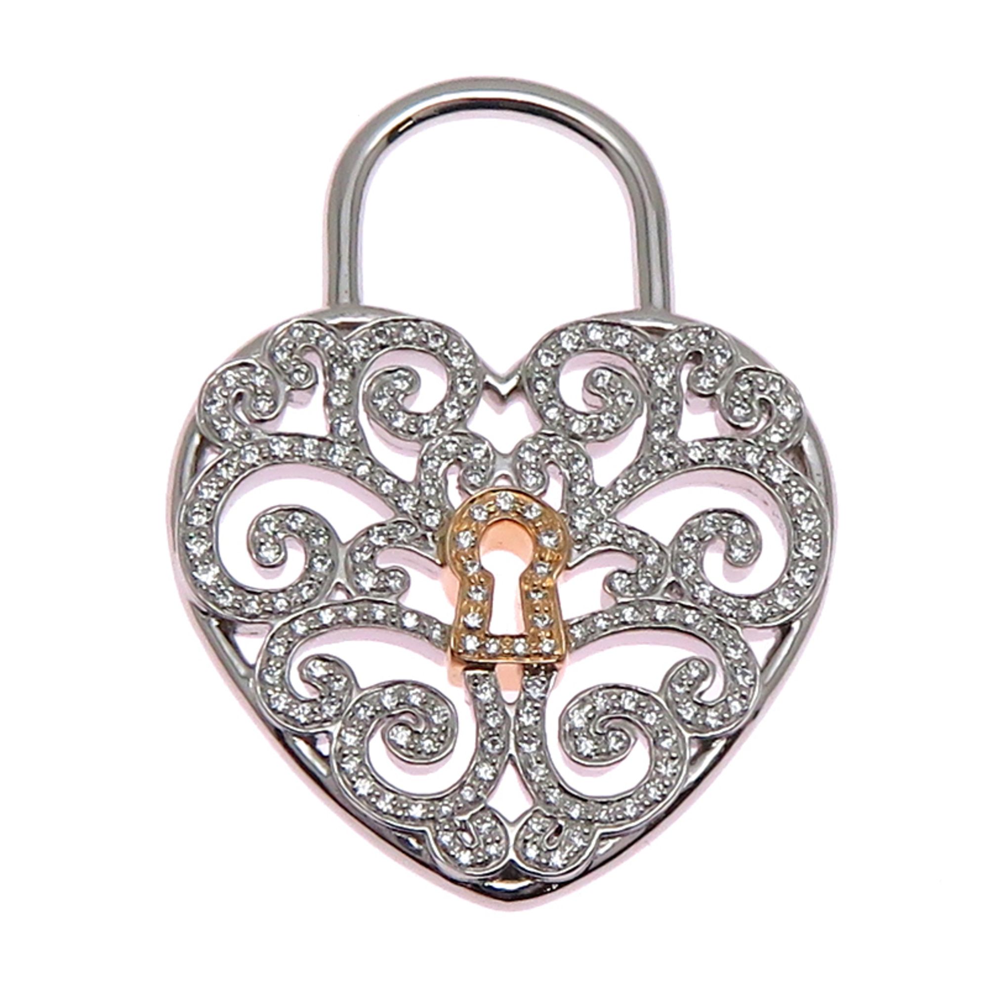 Tiffany Enchant Heart Women's Pendant Top Pt950 Platinum