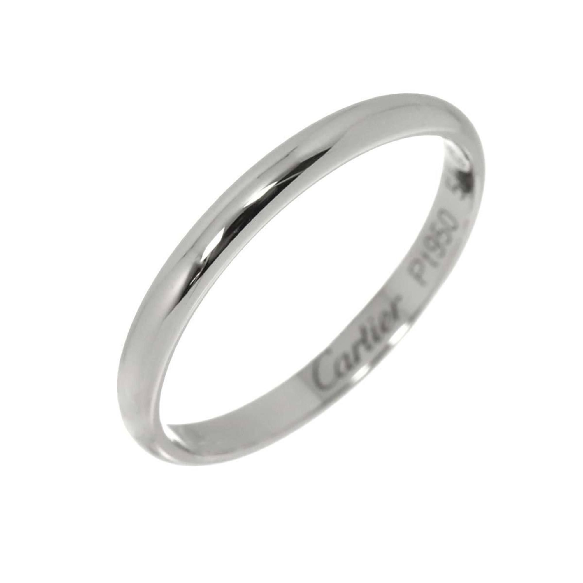 Cartier 1895 Classic Band #54 Ring in Platinum