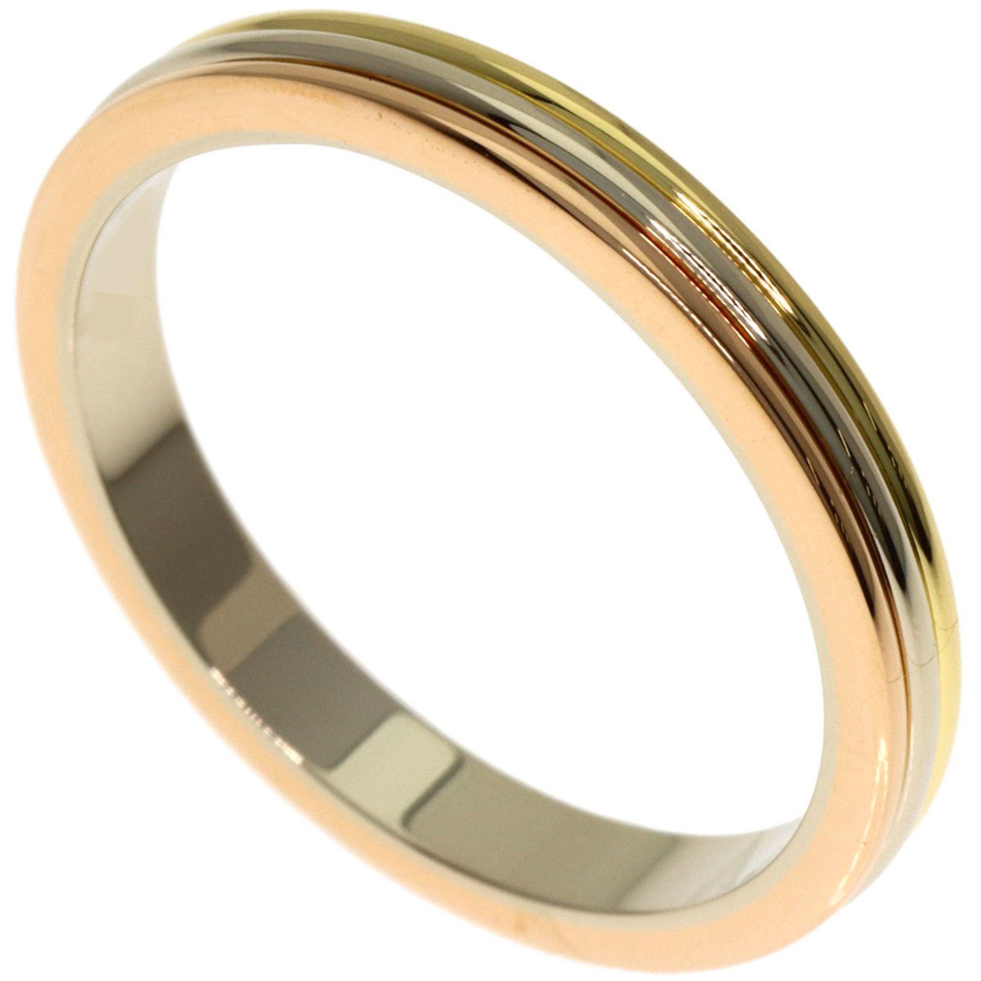 Cartier Wedding Band #58 Ring, 18K Yellow Gold/18KPG/18KWG, Women's