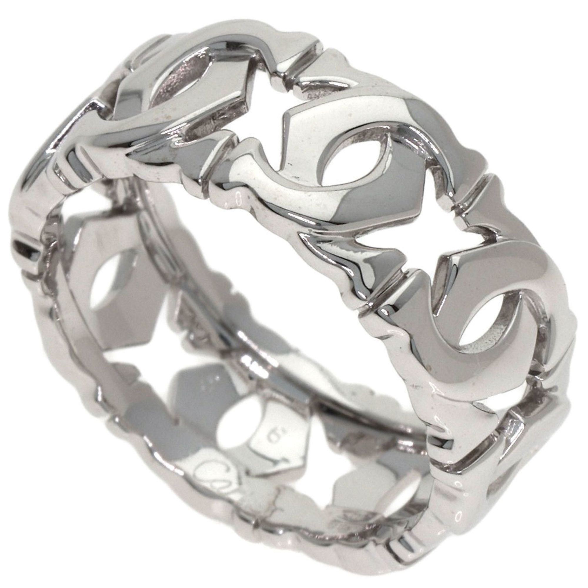 Cartier Entrelacé #56 Ring, 18K White Gold, Women's, CARTIER