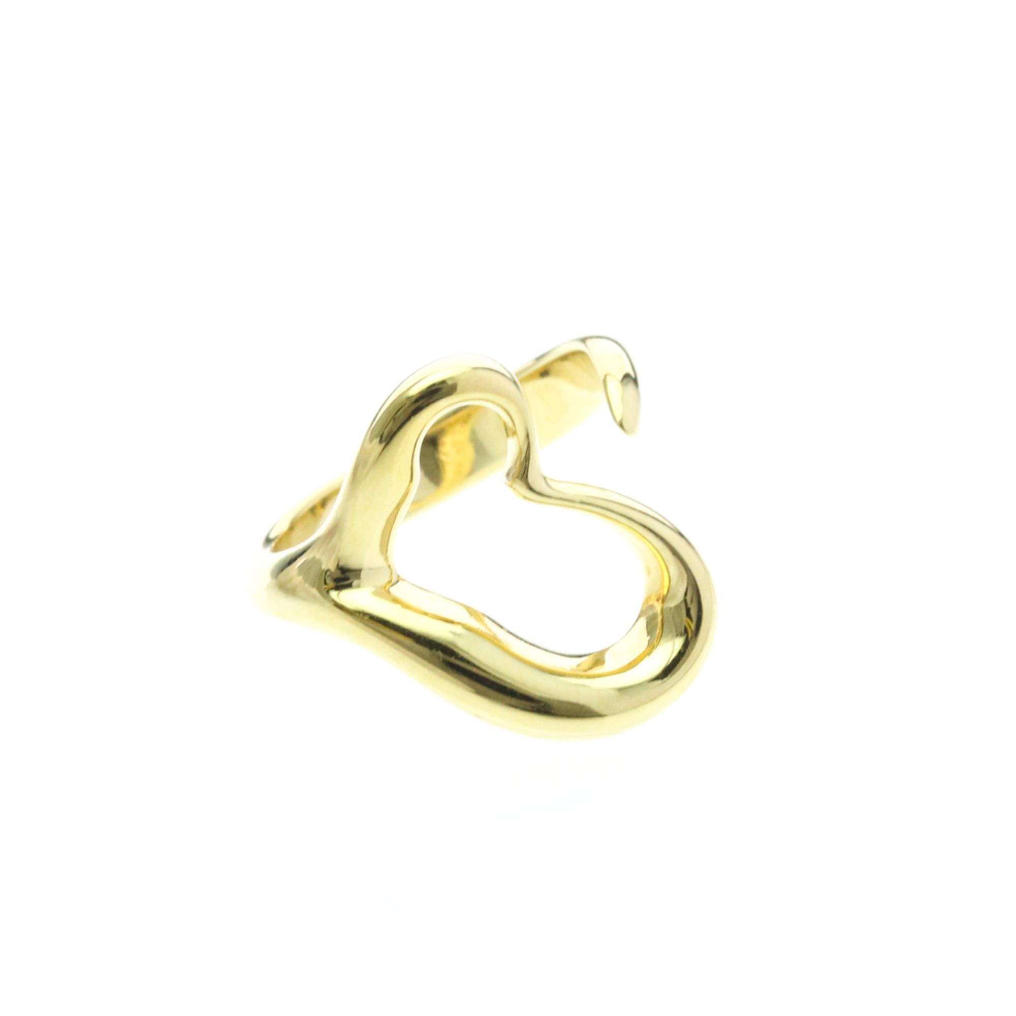 Tiffany Open Heart Yellow Gold (18K) Fashion No Stone Band Ring Gold