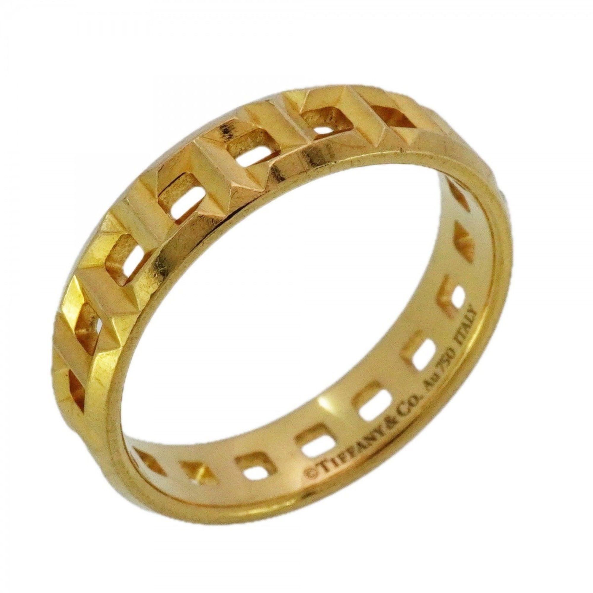 Tiffany T True Wide Ring, 18K Yellow Gold, Size 21, Men's