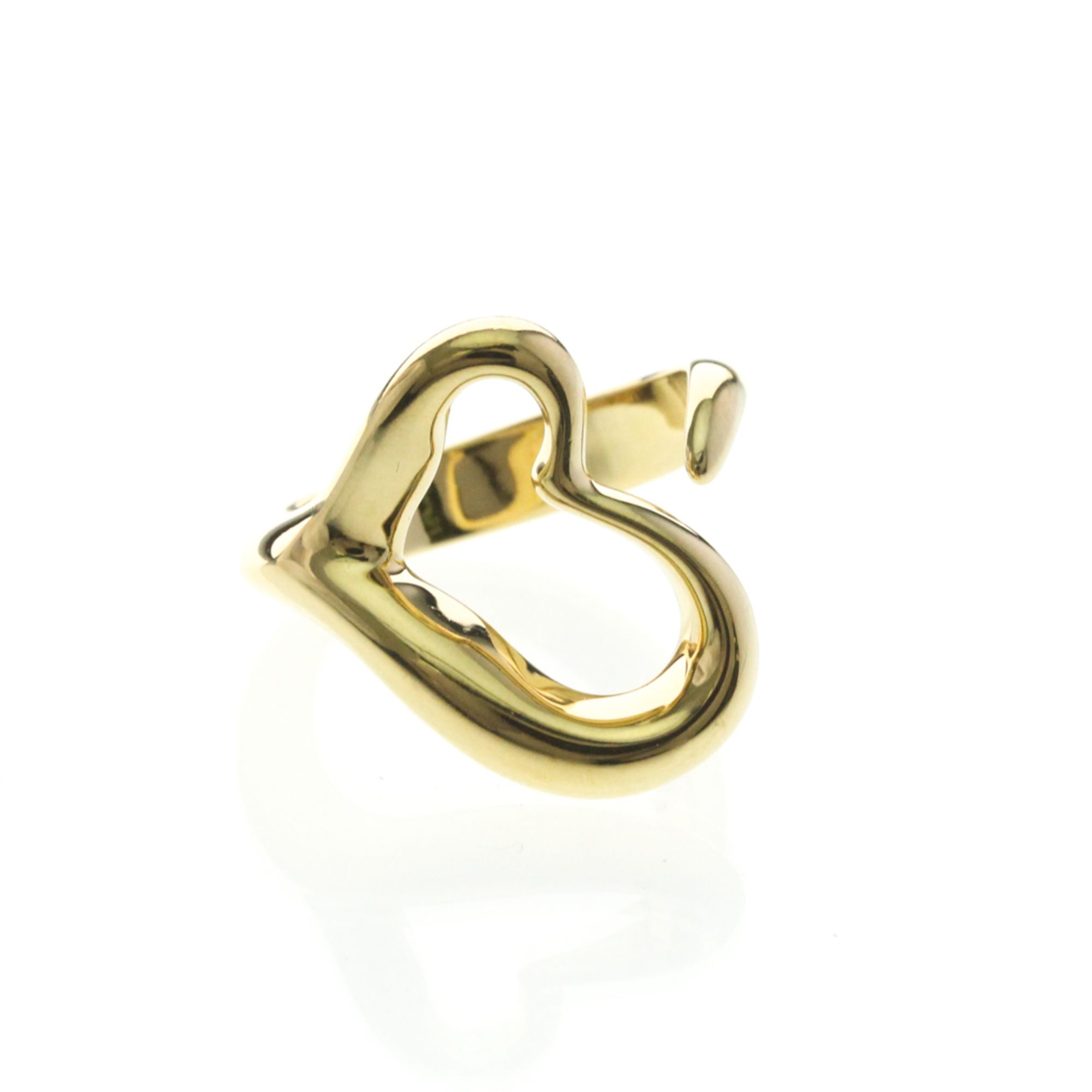 Tiffany Open Heart Yellow Gold (18K) Fashion No Stone Band Ring Gold