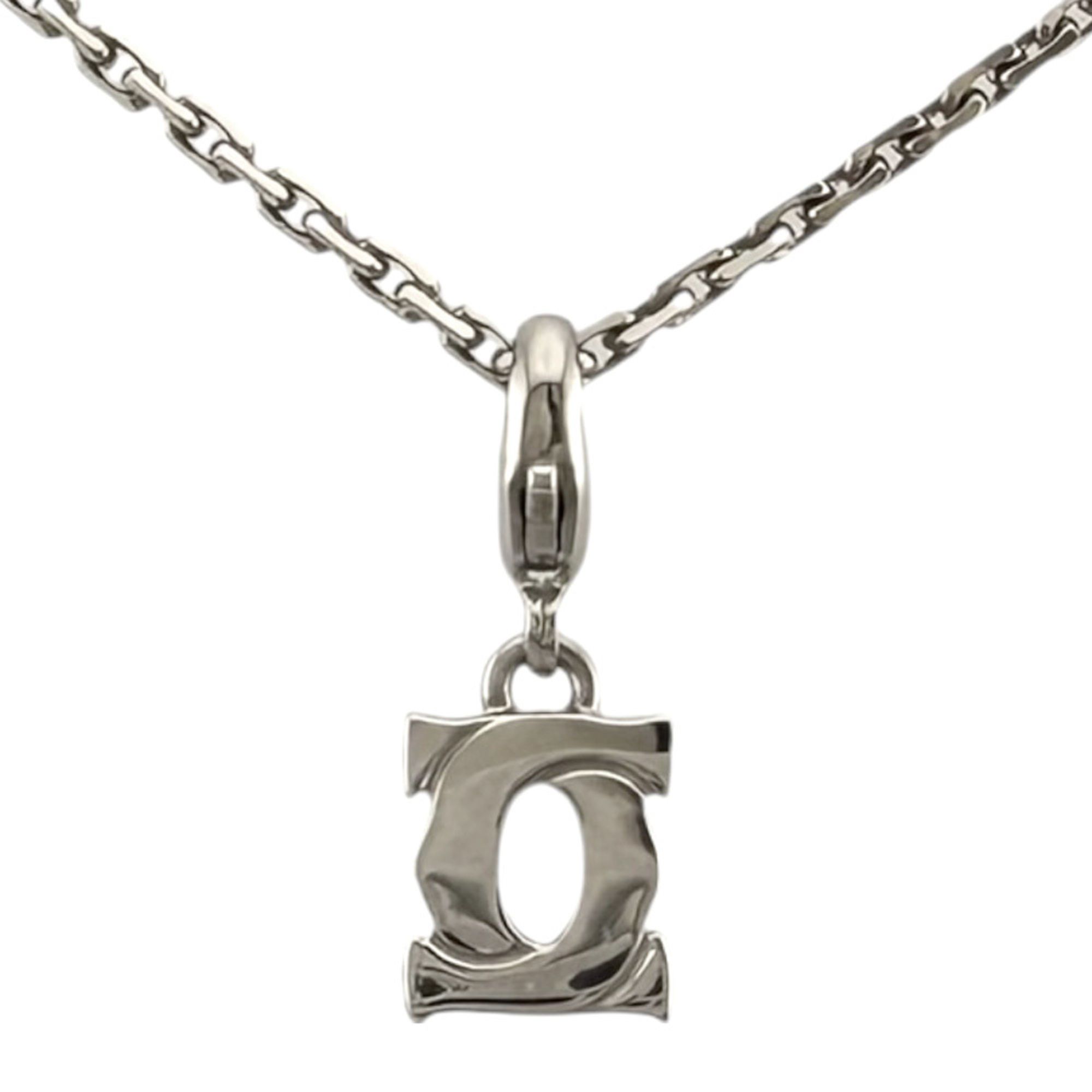 Cartier 2C Necklace, 18k Gold, Women's, Pre-owned CARTIER Charm
