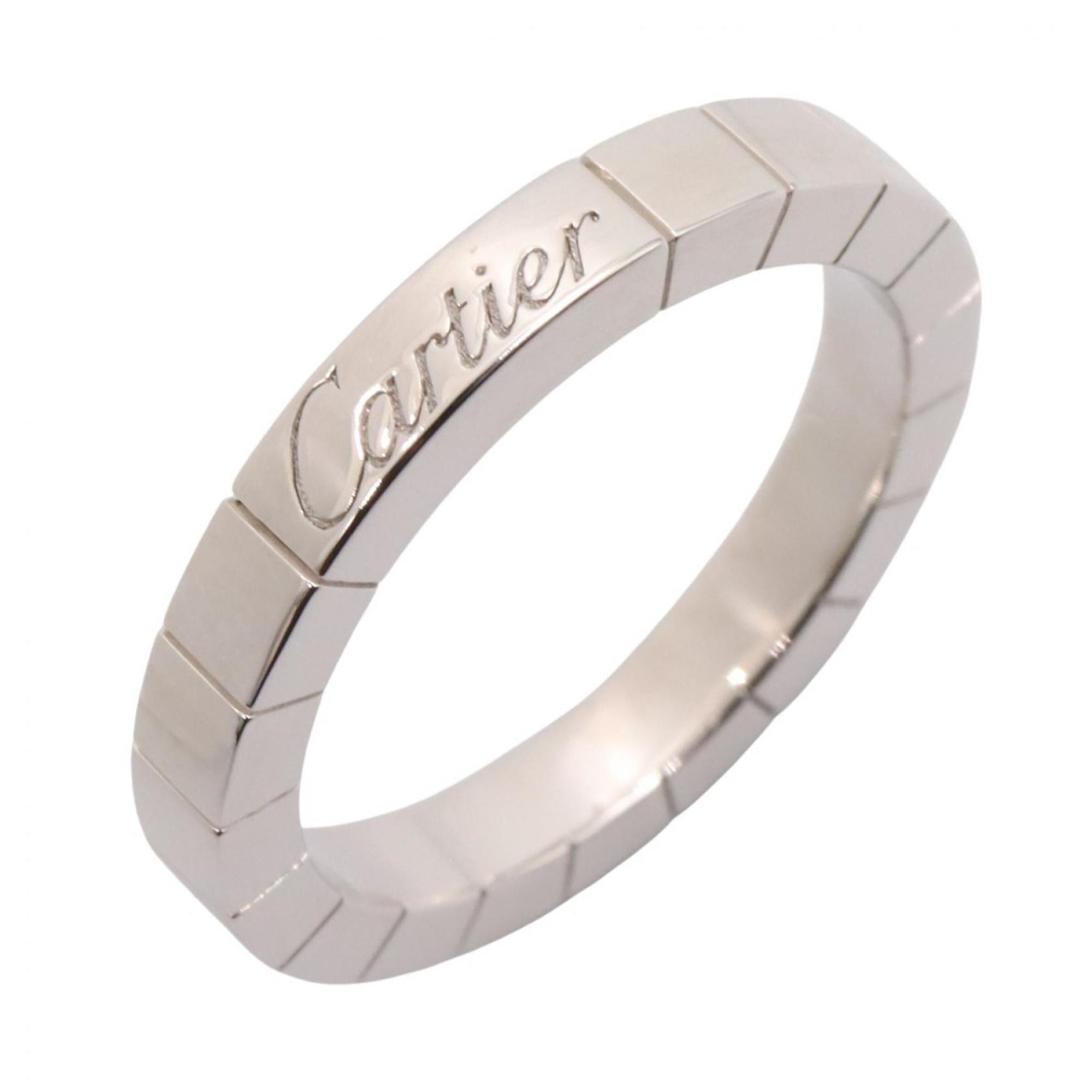 Cartier Lanier Ring, 18K White Gold, Women's, Silver