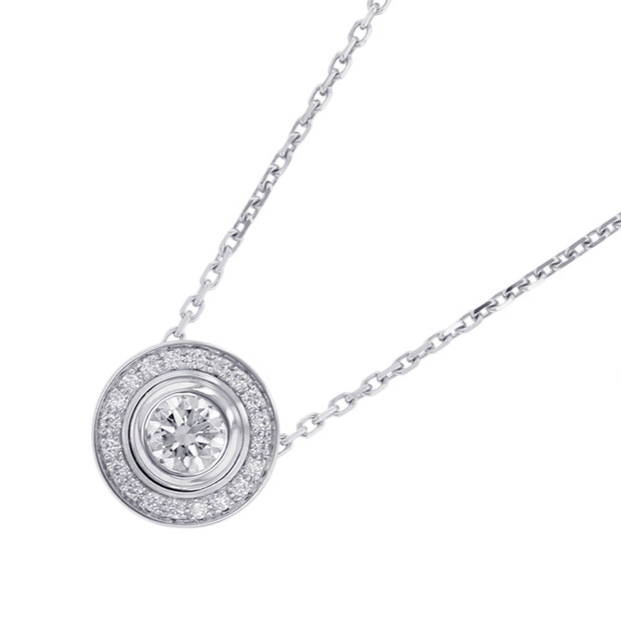 Cartier D'Amour Diamond Necklace, 18K White Gold, 0.25ct Center Stone, N7406800, GIA Certified Repli