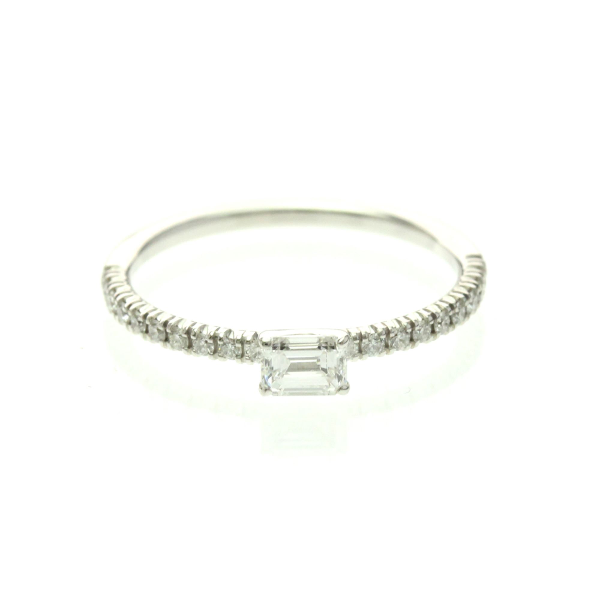 Cartier Ethancel Diamond Ring Platinum Fashion Diamond Band Ring Silver