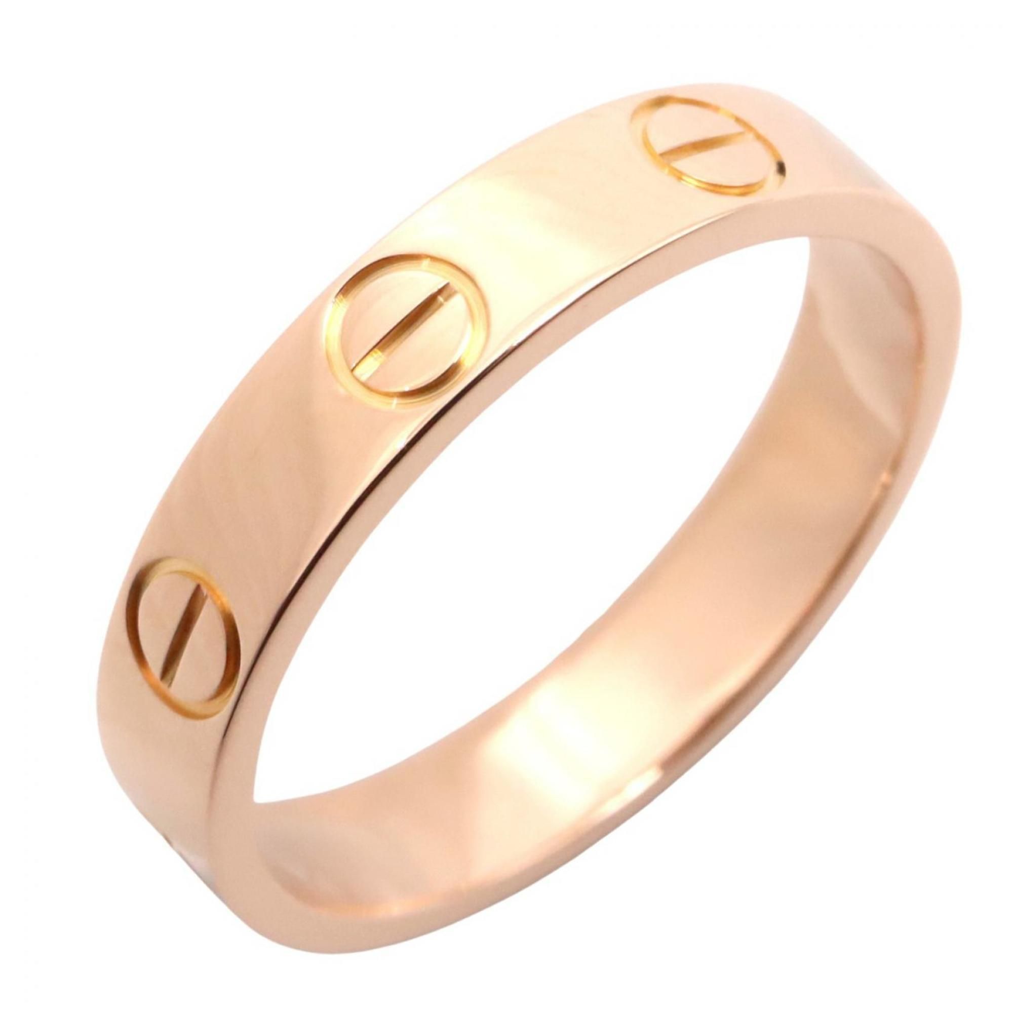 Cartier Mini Love Ring, 18K Pink Gold, Women's, B4085200